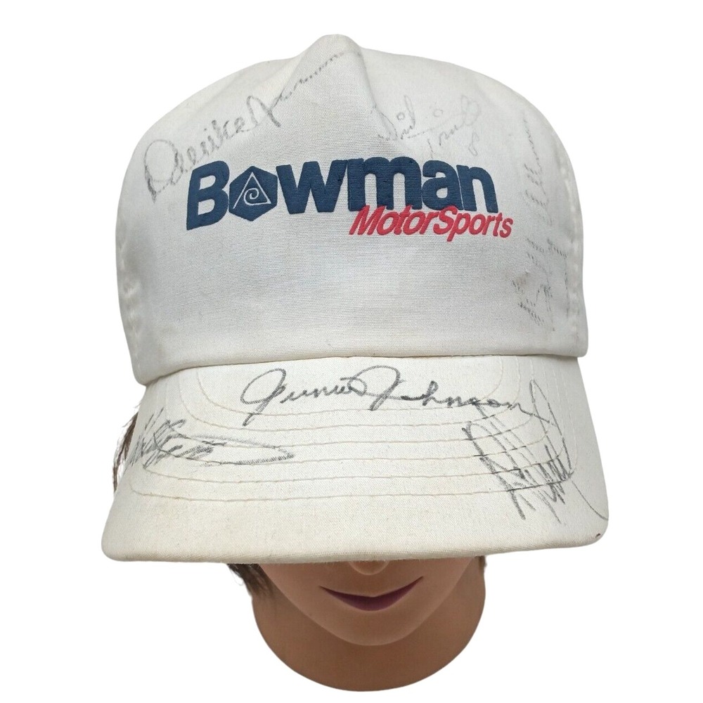 Bowman Motorsports Junior Johnson + Wally Dallenbach Autographed Cap +4 More Sig